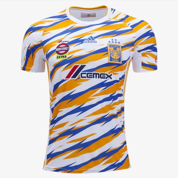 Tailandia Camiseta Tigres de la UANL 3ª Kit 2019 2020 Blanco Amarillo
